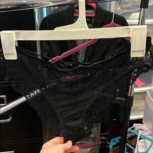 Victoria's Secret Black Lace Panties